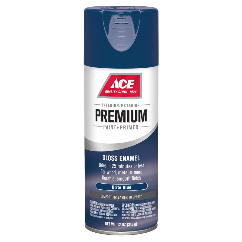 gloss blue premium enamel spray paint