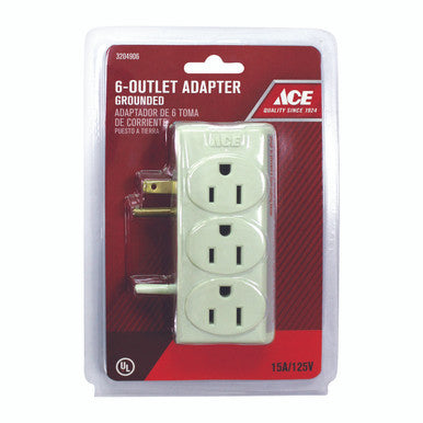 Adapter 6 Outlet Ground