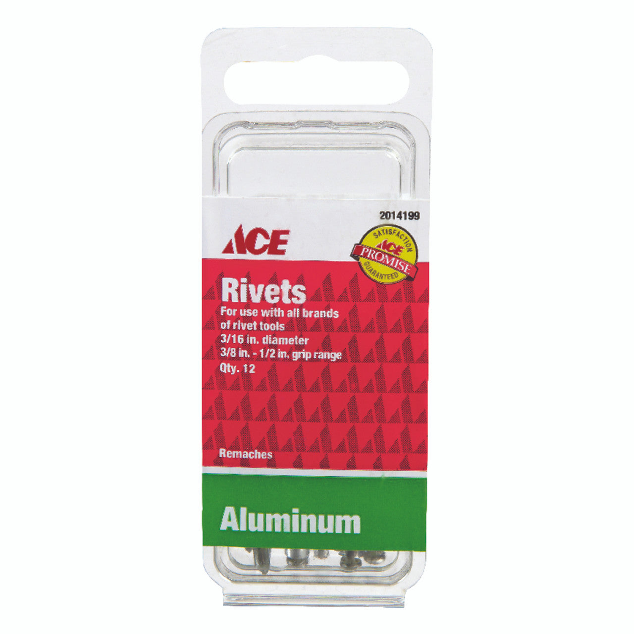 aluminum rivets 3/16 x 1/2 in. 12-pack fasteners