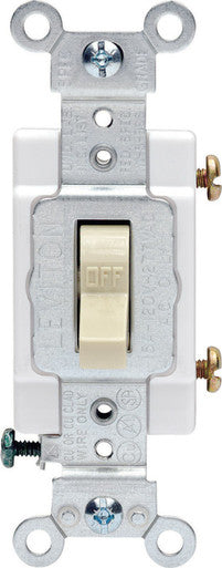 Switch Commercial Single Pole 15 Amp Ivory
