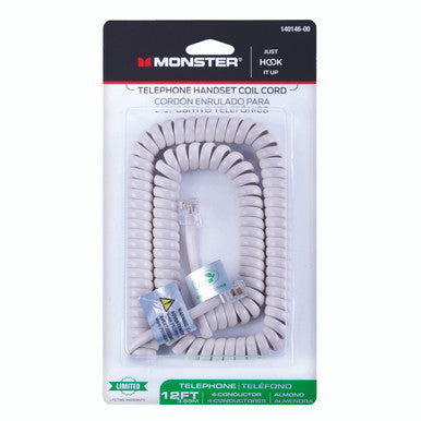 Cord Handset 12 Foot Almond