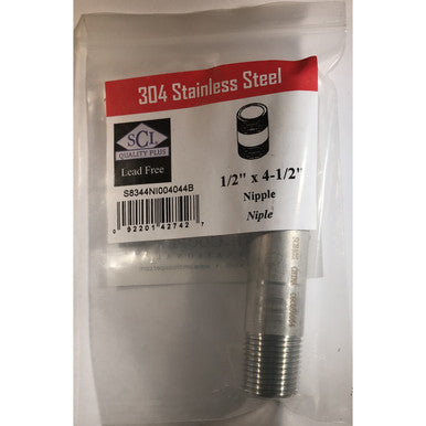 Nipple Stainless Steel 1/2 X 4.5