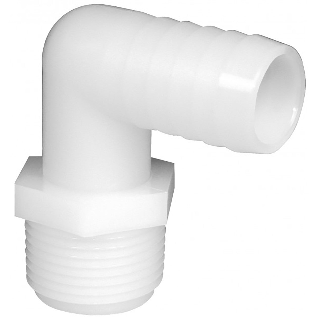 elbow nylon 3/8 mpt 1/2 barb plumbing pipe elbow