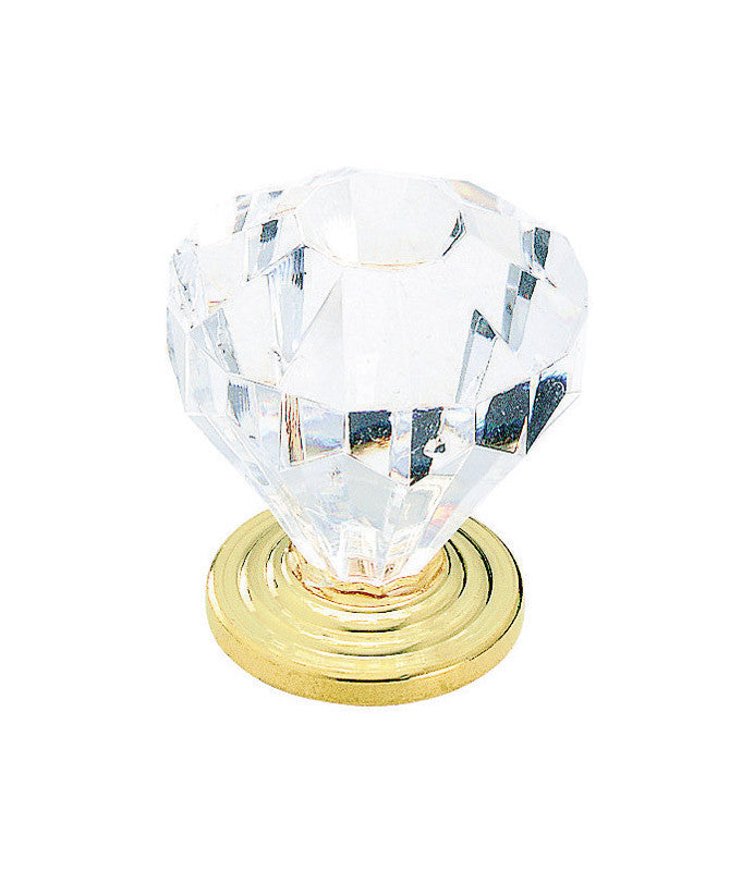 knob diamond acrylic circumference 1.25 hardware