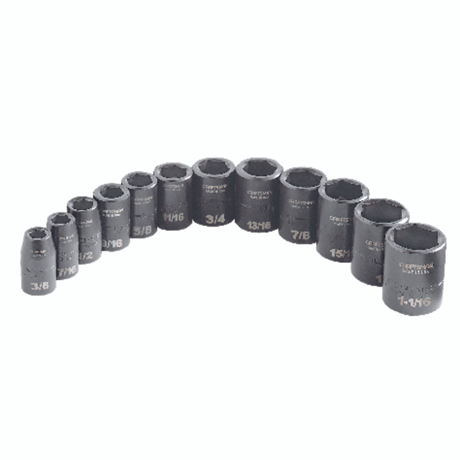 CRAFTSMAN SOCKET STEEL 12 PIECE 1/2 DRIVE