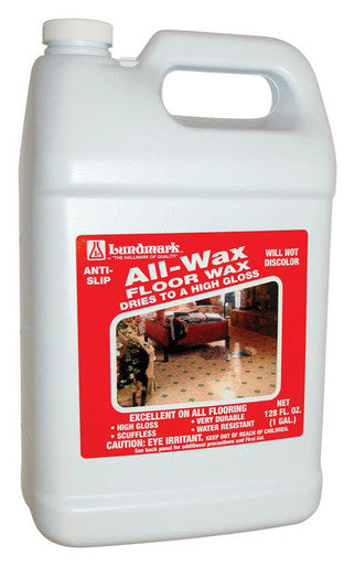 Lundmark All Wax High Gloss Anti-Slip Floor Wax Liquid 1 gal.
