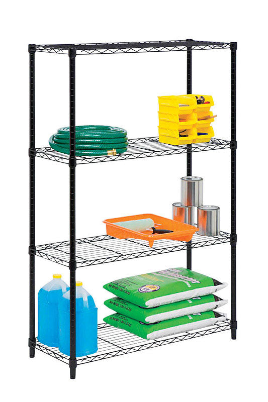 4-tier storage shelf 250 lb warehouse shop organization