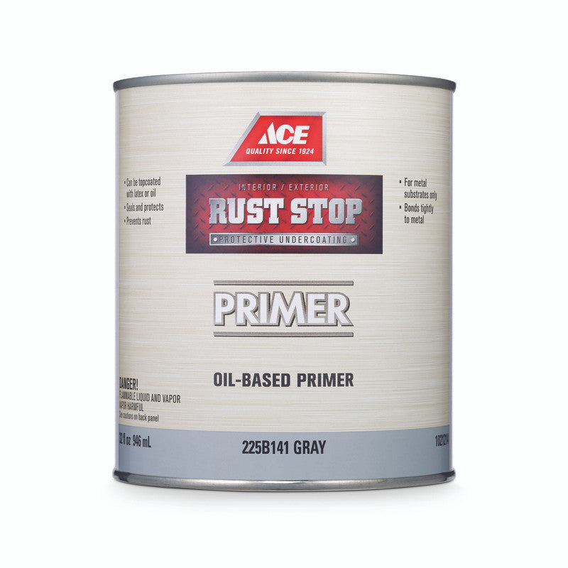 Ace Rust Stop Gray Oil-Based Primer 1 qt.