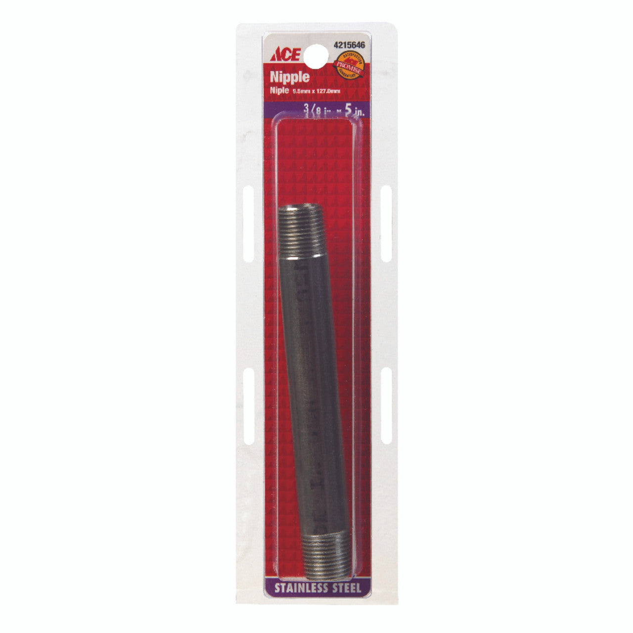 nipple stainless steel 3/8 x 5 plumbing pipe tee