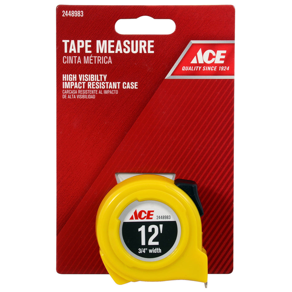 TAPE RULER 3/4 X 12 FOOT HIGH VISIBILITY