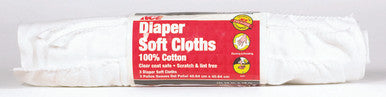 DIAPER RAGS WHITE ROLL / 3
