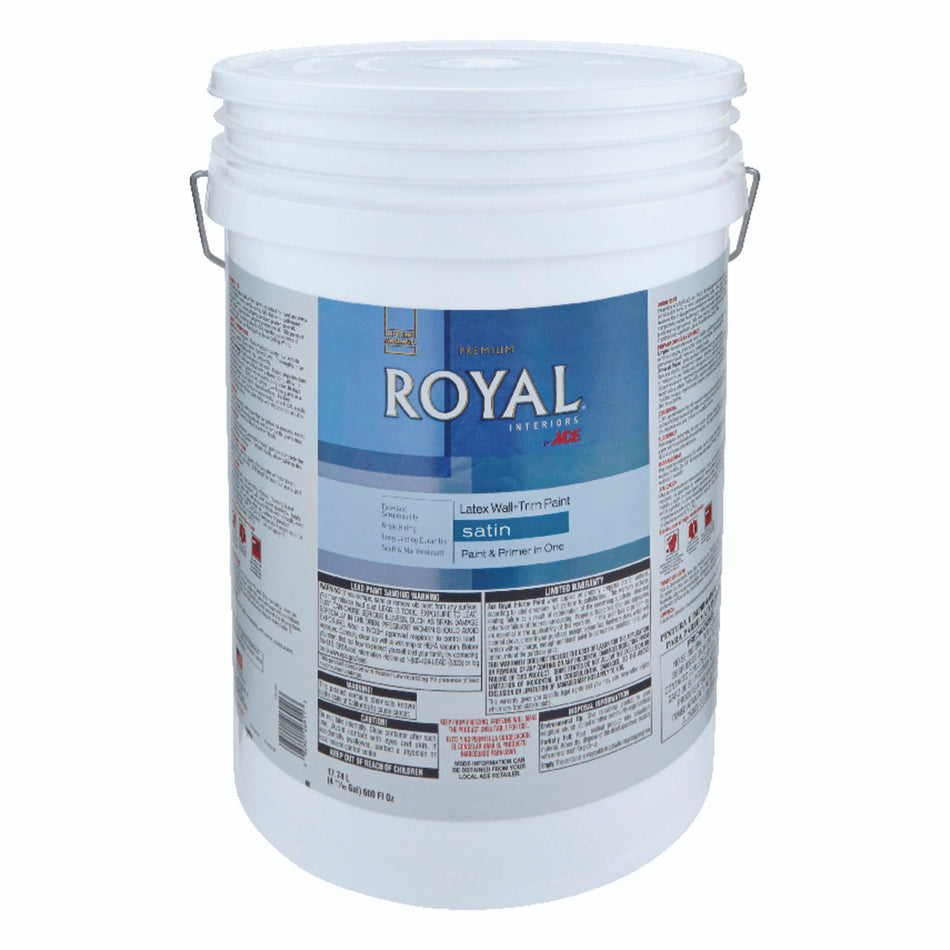 ROYAL INTERIOR SATIN LATEX MIDTONE HIGH HIDE 5 GALLON