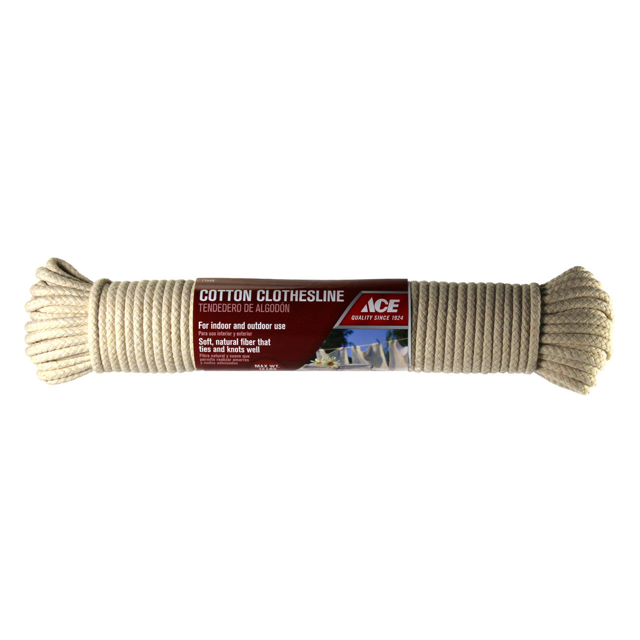 clothsline cotton 7/32 x 100 lawn garden outdoor supply