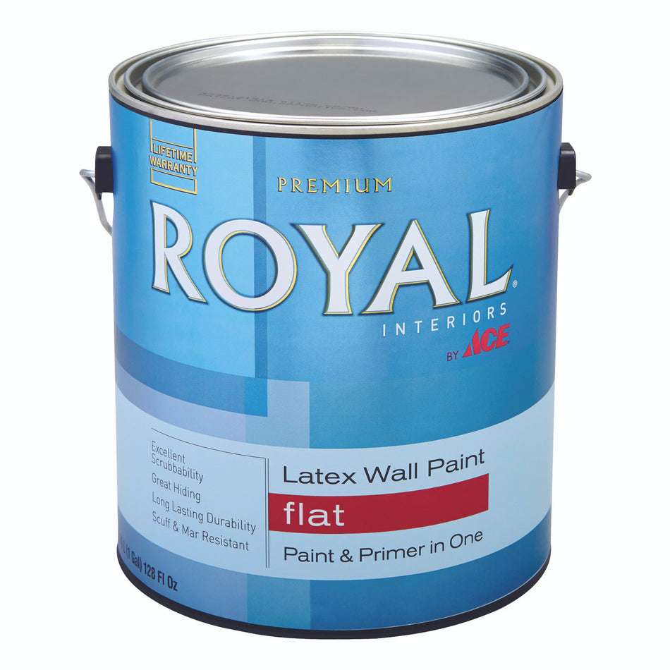 ROYAL INTERIOR FLAT LATEX MIDTONE HIGH HIDE GALLON