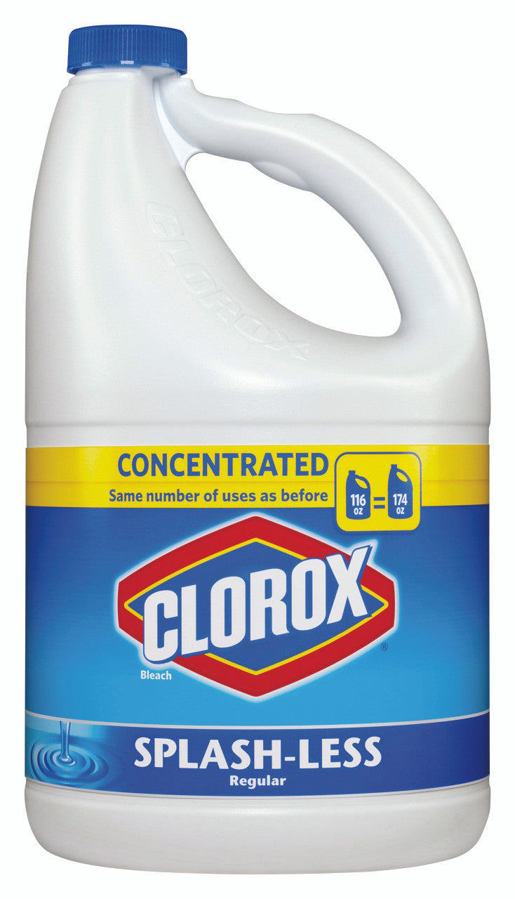 splashless bleach 116 ounce clorox bleach disinfectant facility sanitization janitorial