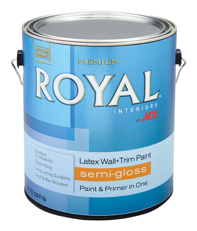 Ace Royal Semi-Gloss Midtone Hi-Hide Base Vinyl Acetate/Ethylene Interior Latex Wall+Trim Paint