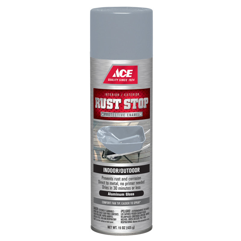 Ace Gloss Aluminum Spray Paint 15 oz.