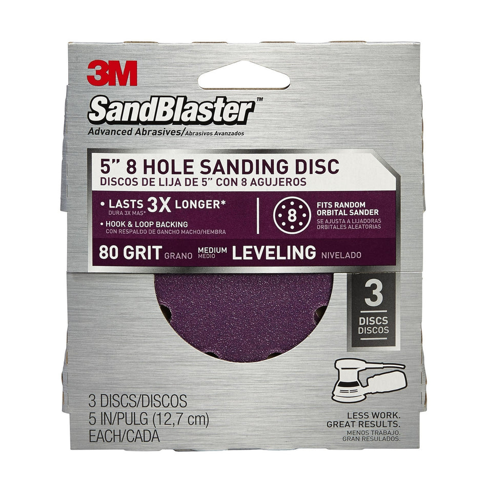 SAND DISC 5 8-HOLE 80 GRIT