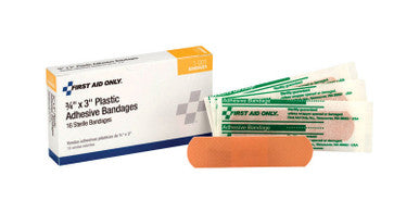 Plastic Bandage 3/4 X 3 Box Of 16