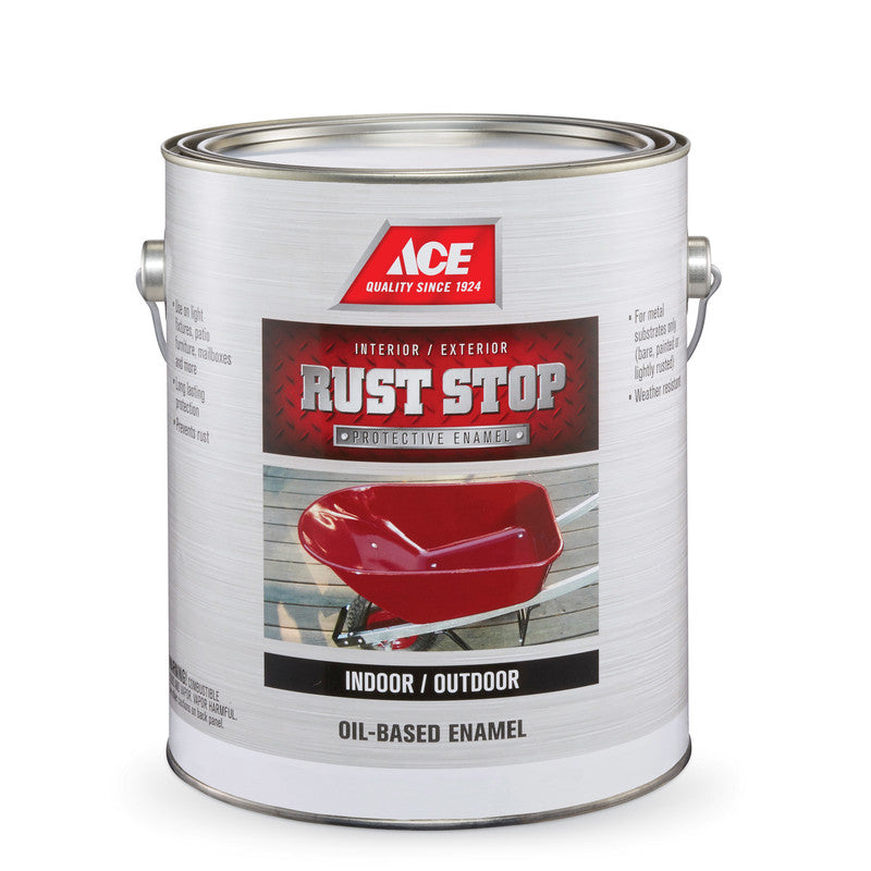 Ace Rust Stop Indoor and Outdoor Gloss Tintable Base Rust Prevention Paint 1 gal.