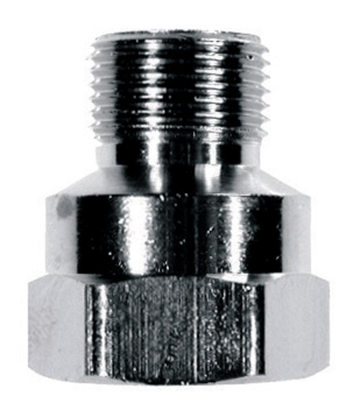 adapter chrome plated 3/8 m x 1/2 f ll plumbing pipe adapter