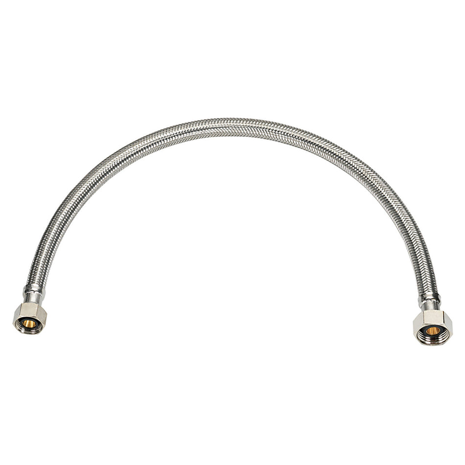 SUPPLY FAUCET LINE 1/2 X 1/2 X 12 STAINLESS STEEL