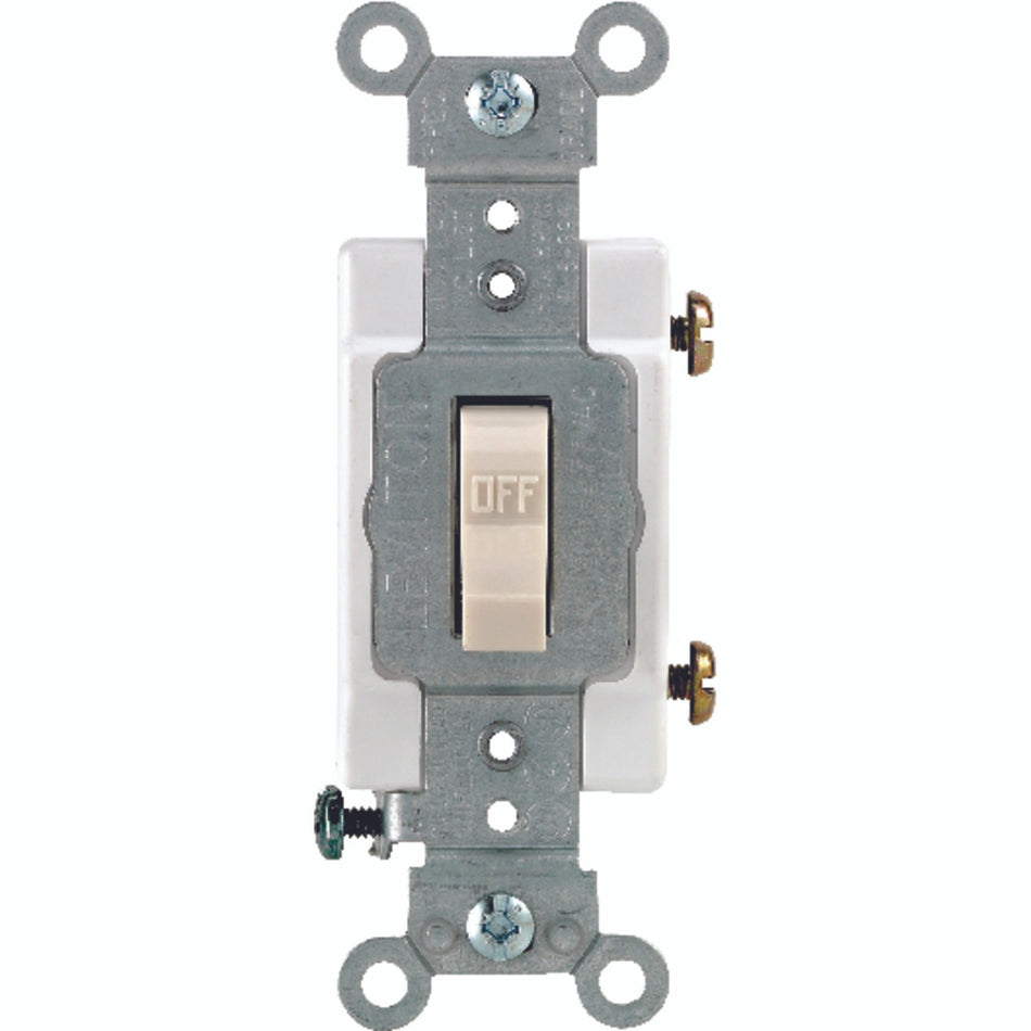 COMMERCIAL SWITCH SINGLE POLE 15 AMP ALUMINIUM