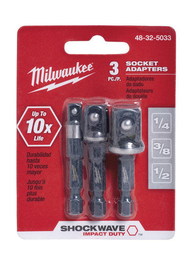 Socket Adpater 3 Piece Shockwave Hex