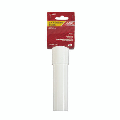 Extension Tube Slip Joint 1-1/4 X 6 White