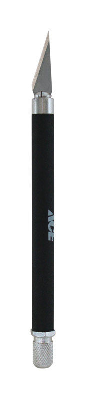ace soft grip 4 in. fixed blade hobby knife black 1 pc. utility knife cutting tool