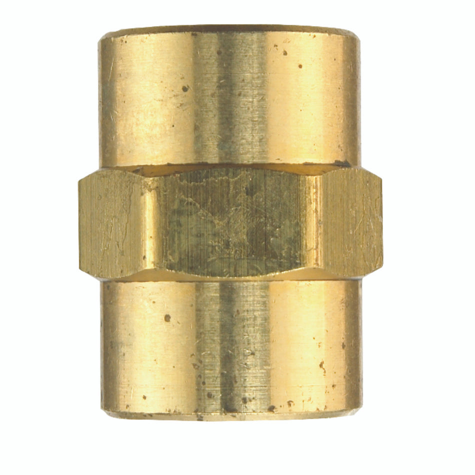 COUPLING 3/8 FPT BRASS LESS LEAD
