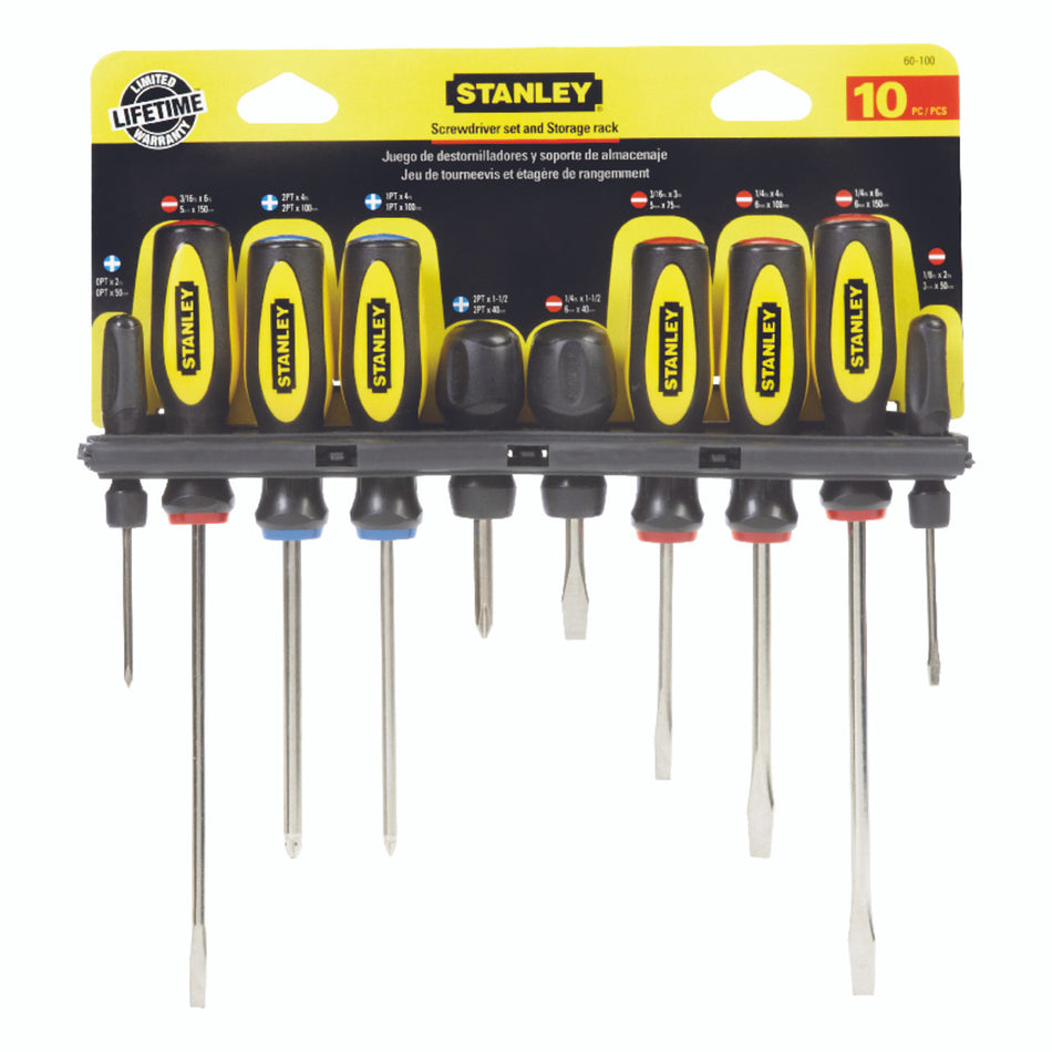 SCREWDRIVER SET 10 PIECE STANLEY