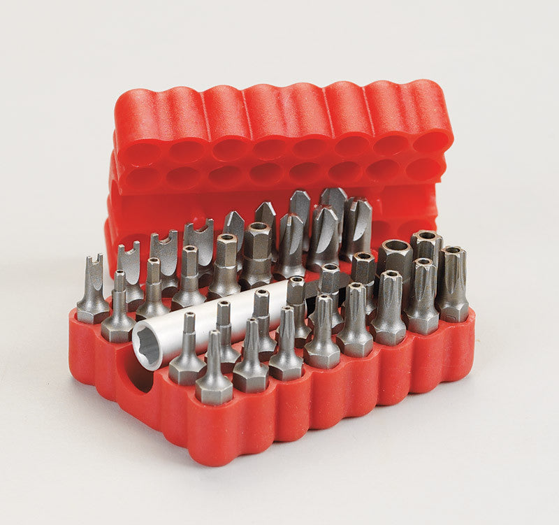 best way tools assorted 1 in. l security bit set carbon steel 33 pc. hand tool