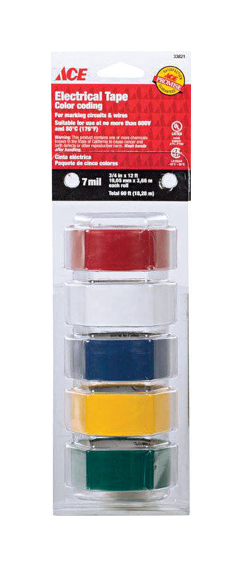 black vinyl electrical tape 3/4 in. insulating