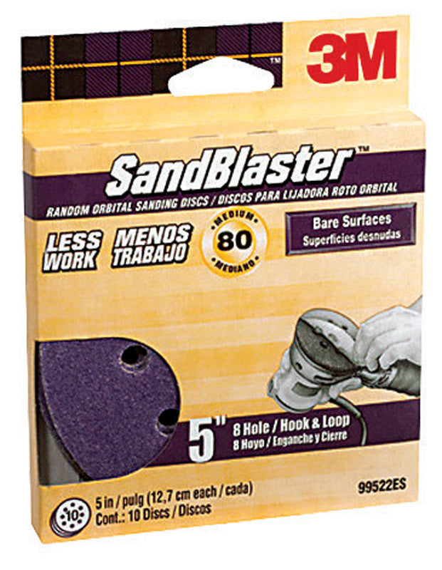 SAND DISC 5 80 GRIT 10 PACK