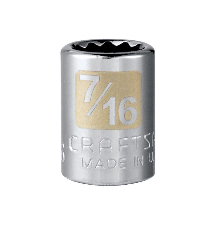 craftsman socket 3/8 drive 7/16 12 point  socket ratchet