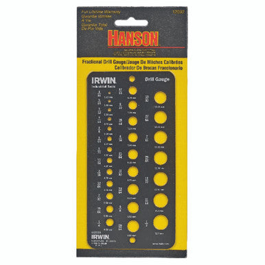Gauge Drill 1/16 To 1/2