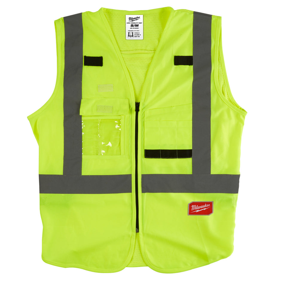 Milwaukee Polyester Safety Vest High Visibility Yellow XXL/XXXL