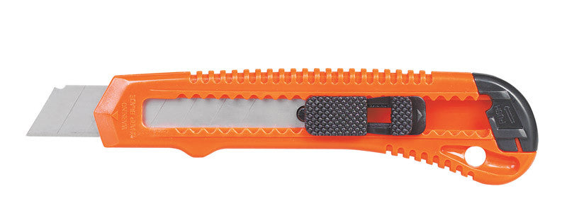ace 5.5 in. sliding utility knife with blade snapper orange 1 pc. utility knife cutting tool