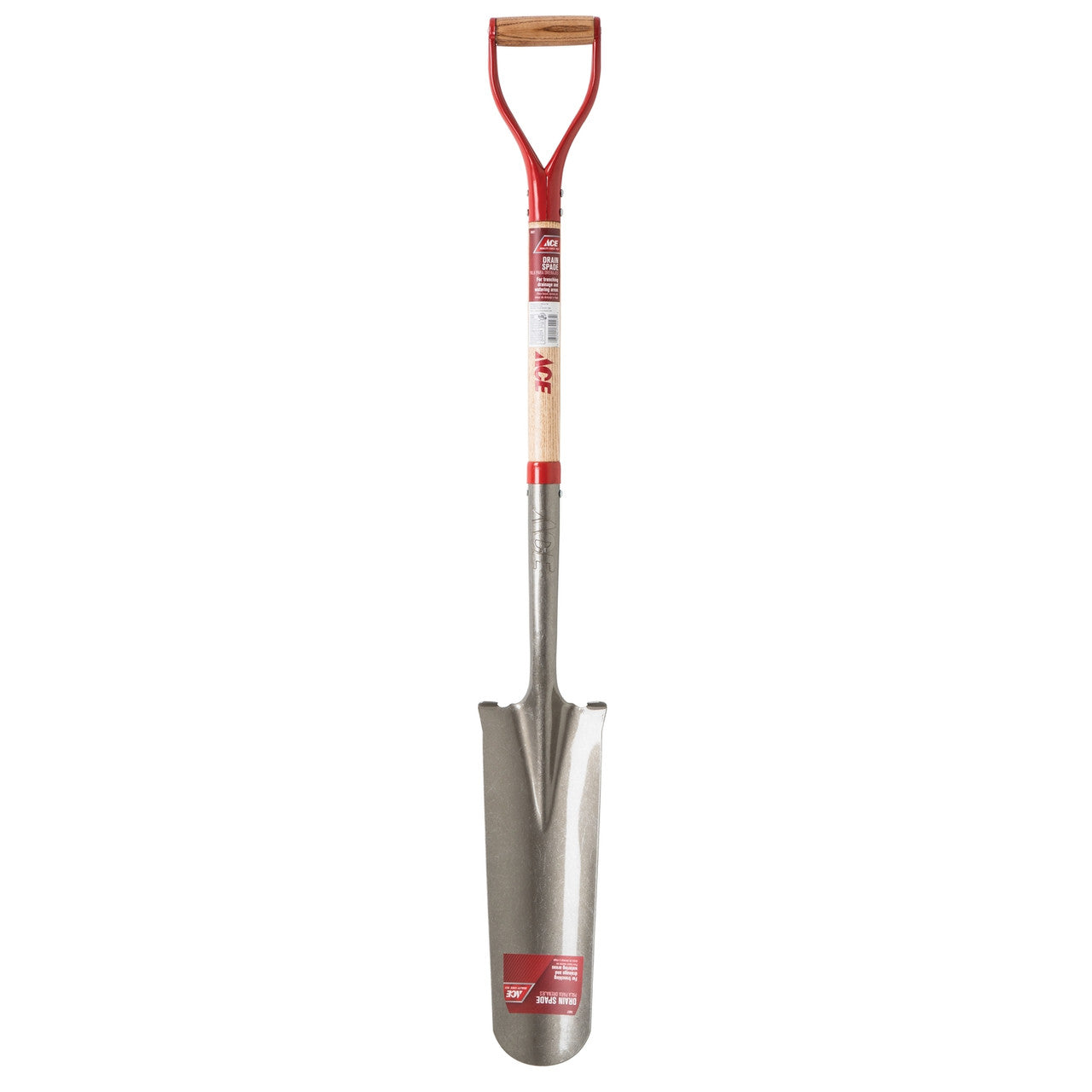 wood spade lawn garden tool