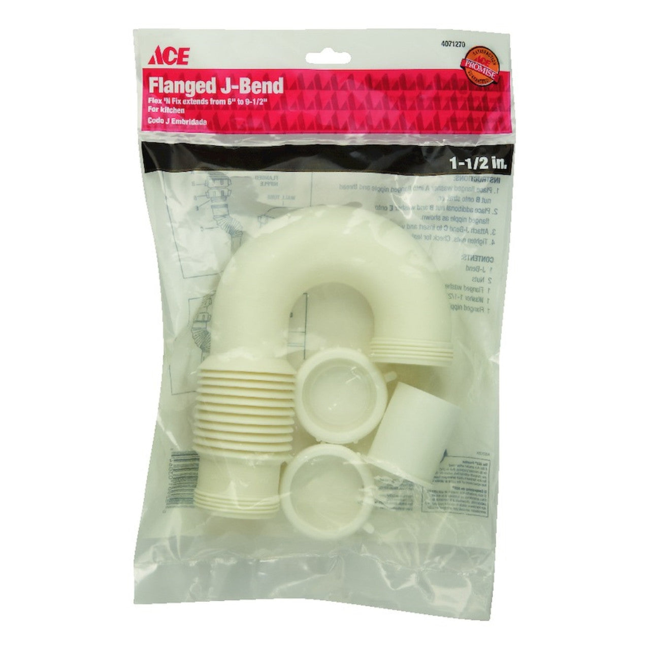 flanged j bend 1-1/2 plumbing pipe flange