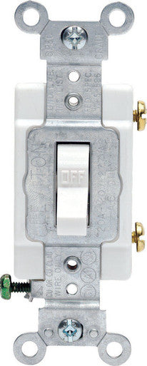 Switch Commercial Single Pole 20 Amp White