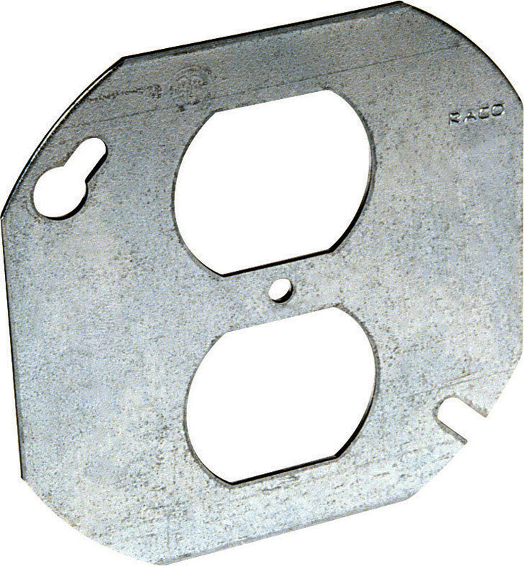 raco octagon steel box cover for 1 duplex receptacle electrical supply
