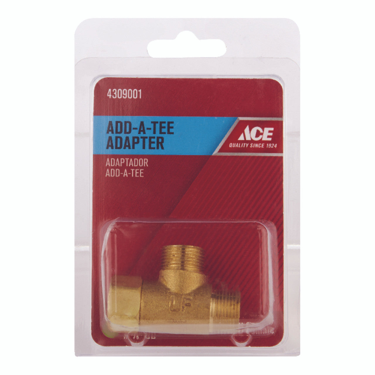 add a tee 3/8 x 3/8 x 3/8 lead free plumbing pipe tee