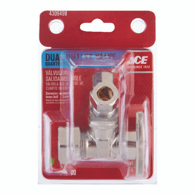 Dual Valve Quart 5/8 X 3/8 X 1/4
