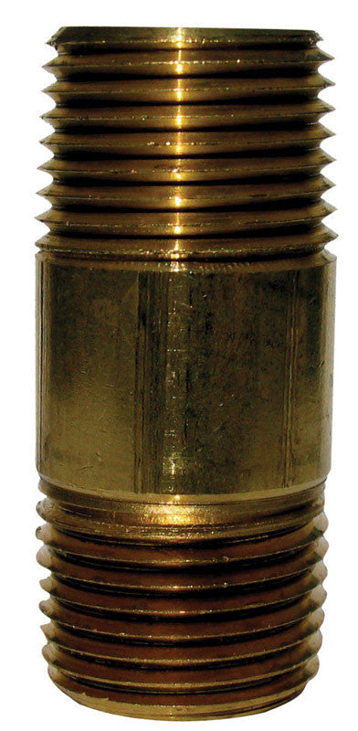 NIPPLE 1/4 X 4 R BRASS