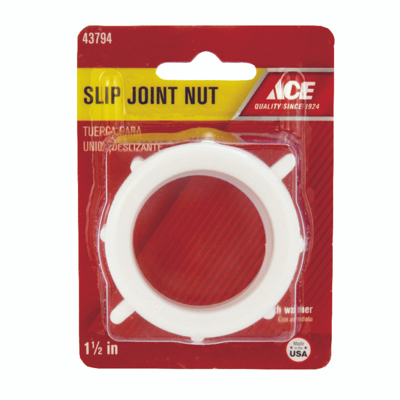 ace slip joint nut 1.5 plumbing slip joint nut