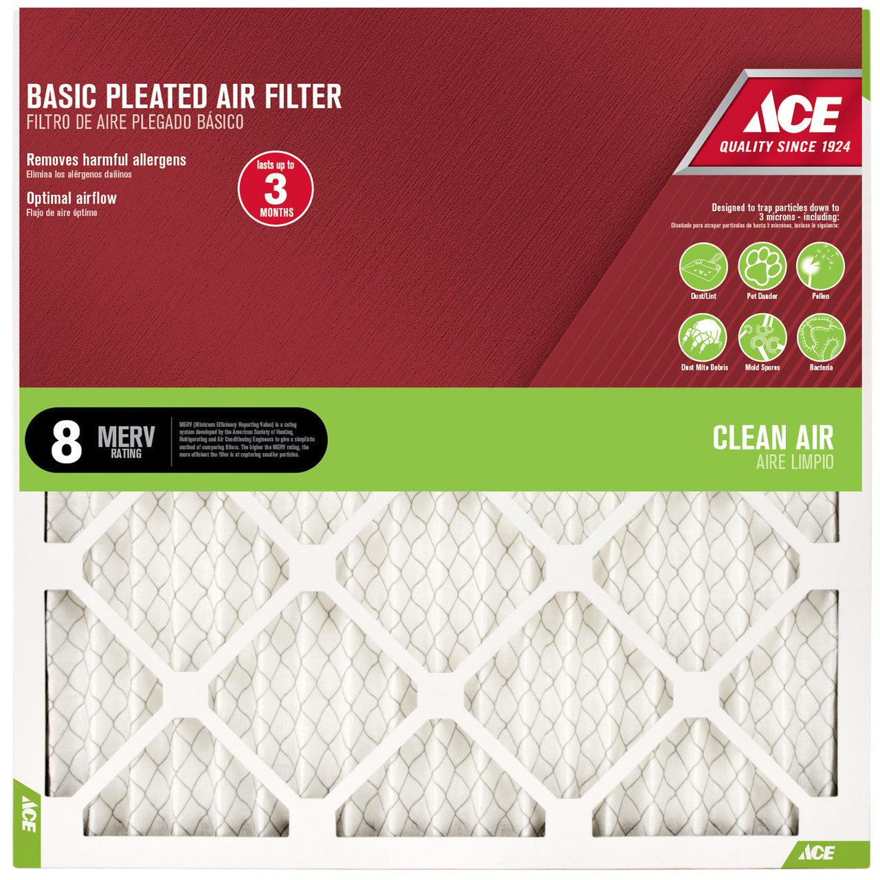 filter air pleat 18 x 25 x 1 plumbing air filter