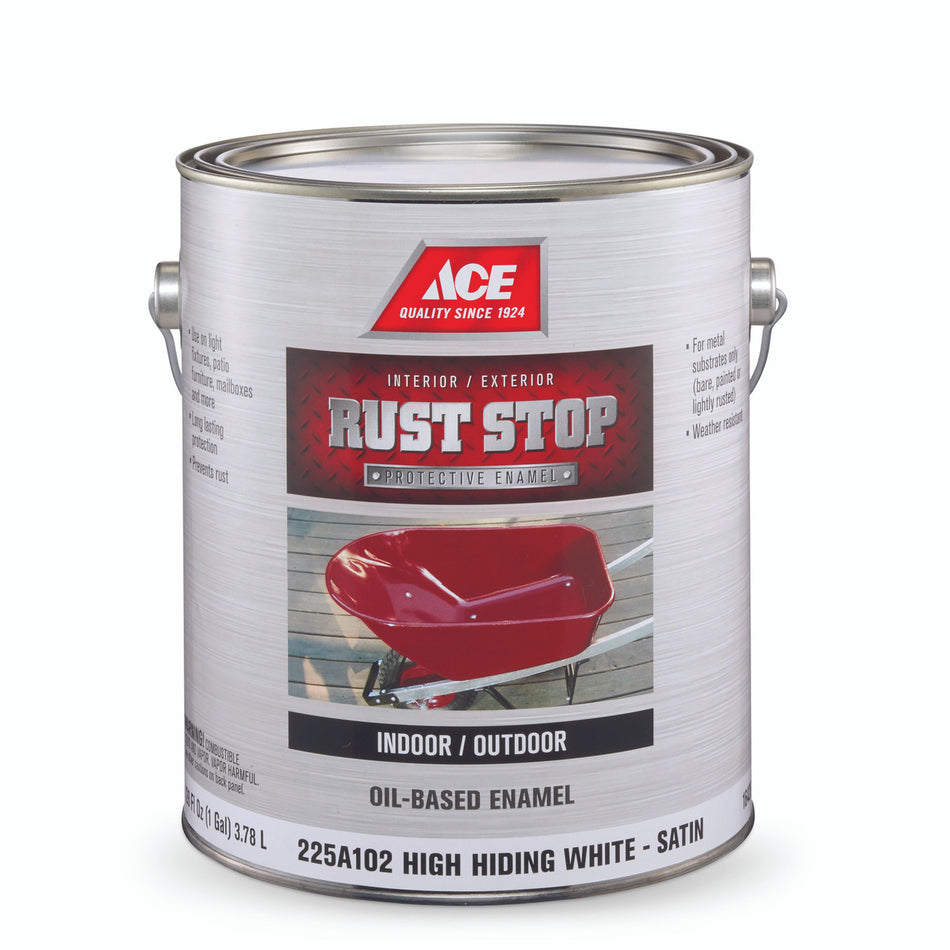 RUST PREVENTION VOC OIL ENAMEL SATIN WHITE GALLON