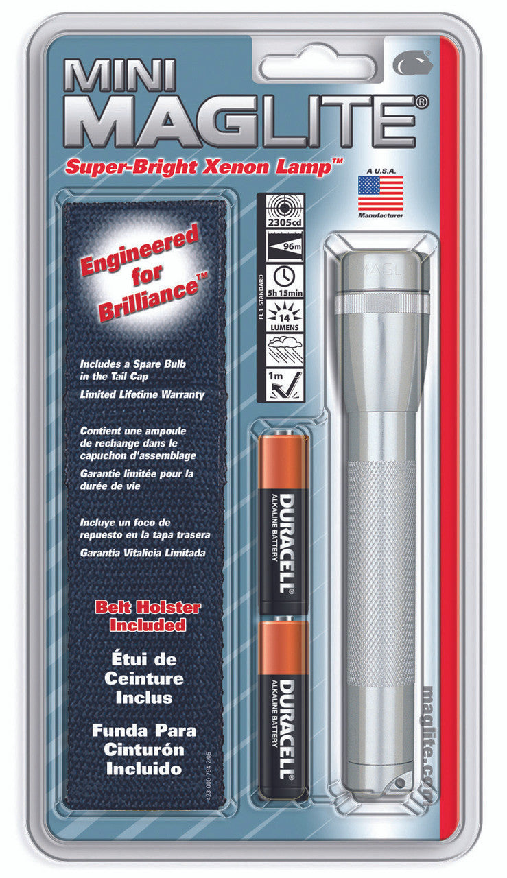 FLASHLIGHT MINIMAG SILVER